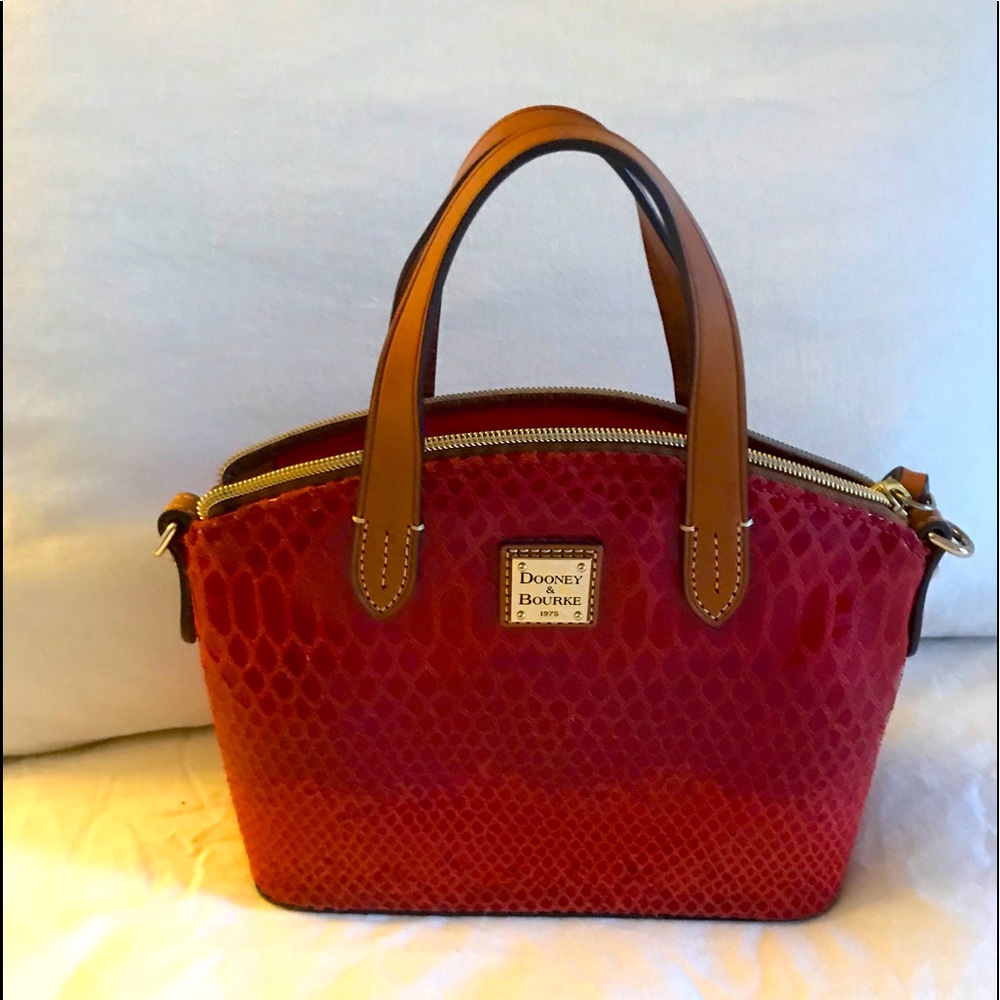 Dooney & Bourke Small Satchel Red Crossbody Bag